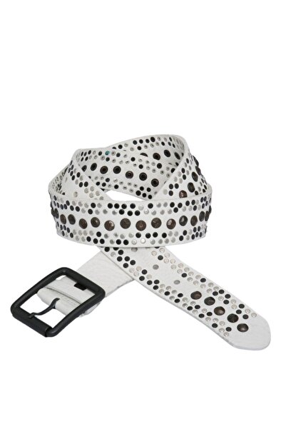 Cipo & Baxx Cg132 Metal Embroidered Leather Men's Belt