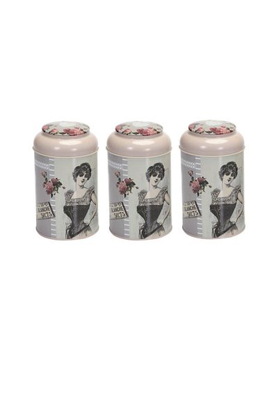 EVLE Efb0477 Cylinder Storage Container Ø105 Set of 3, Rose