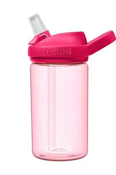 Camelbak Eddy Grapefruit Recycled Tritan Plastic Pink Water Bottle with Straw 400 ml