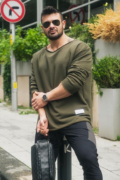 FAST EFFECT WEAR سويت شيرت كاجوال بدون خياطة مقاس كبير