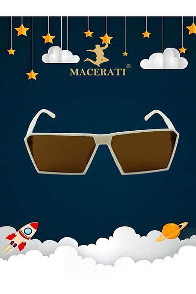 MACERATİ 0-10 Years Dark Blue UV400 Filtered Children's Sunglasses