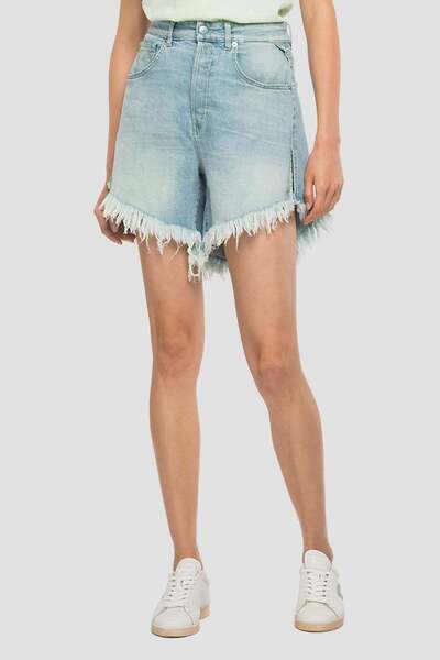 Replay Tary Yüksek Bel Jean Şort 30 / Mavi