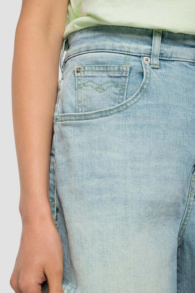 Replay Tary Yüksek Bel Jean Şort 30 / Mavi