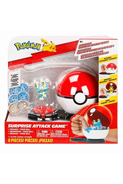 Sunman Pokemon Surprise Attack Oyun Seti - Froakie Ve Poke Ball