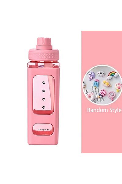 Choice 700ml Kawaii Water Bottle For Girls,cute Kids Water Bottles With Straw 3d Sticker Drinking Bottle...