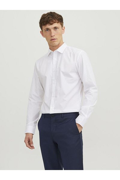 Jack & Jones Solid Slim Fit Collared Shirt