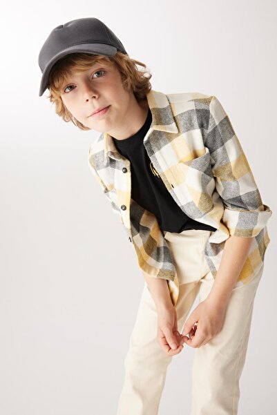 DeFacto Boy's Long Sleeve Flannel Shirt Z1006a623sp