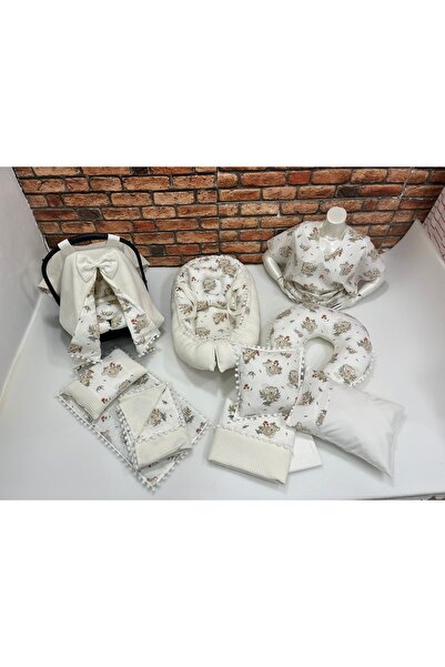 BUSEBABYHOME Çok Amaçlı Babynest , Puset Örtüsü , Alt Açma Ve Battaniye, Nevr...