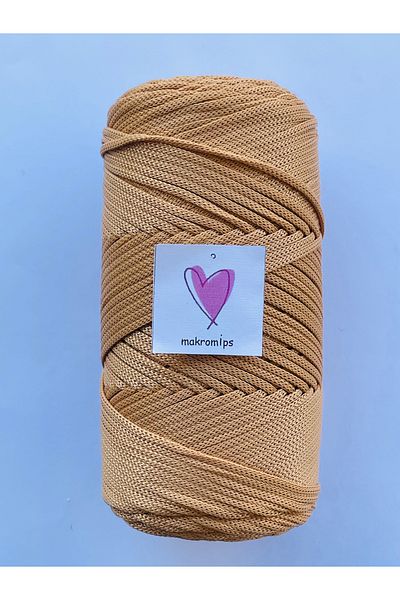 Makromİps PREMIUM POLYESTER MACROME STRING 1stQUALITY (3 mm 250 gr 180 meters) SUPLA BAG HOBBY HAND KNITTED SOFT