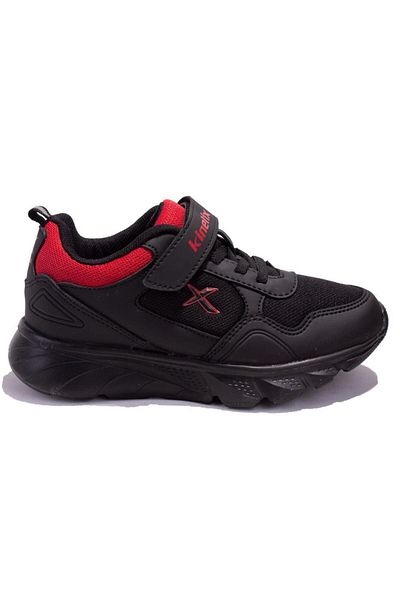 Kinetix Fender Black Red Orthopedic Daily Boy's Sports Shoes