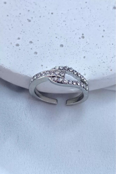 Only Vogue 2 Years Warranty Certificated Adjustable Ring with Stone Detail