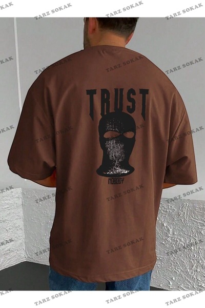 Tarzsokak Unisex Trust Printed Oversize