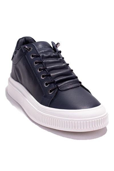 Hammer Jack 10224070 Bruyne Navy Blue Orthopedic Casual Men's Leather Shoes