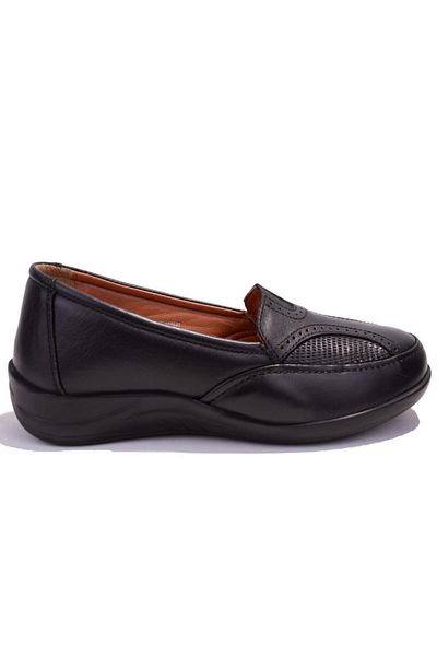 Polaris 105072 Black Orthopedic Daily Women's Leather Shoes