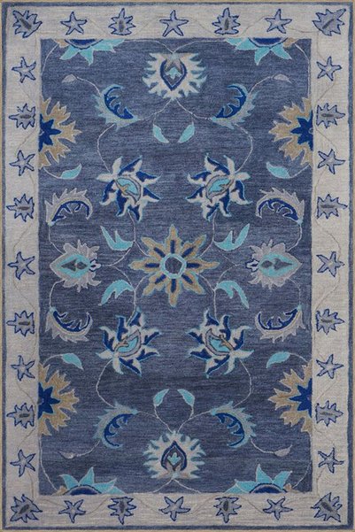Rugs Modern Halı سجادة منسوجة بنقوش النجوم والأوراق 4336