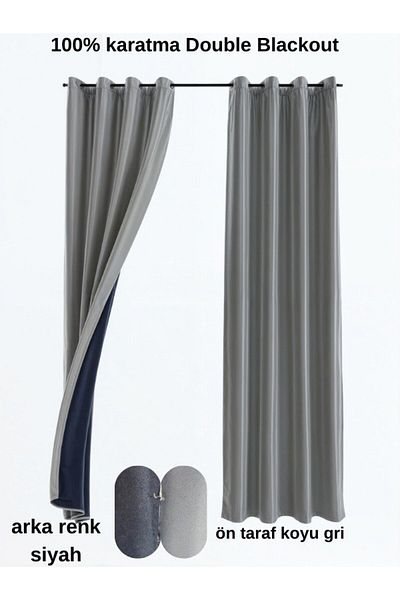 MebelPort Curtain 100% Bird Eye Stitched Double Blackout - Two Wings