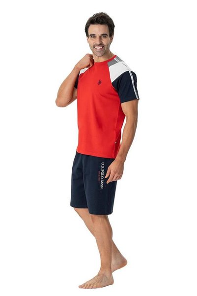 U.S. Polo Assn. يو اس بولو 18763 طقم شورت نصف كم