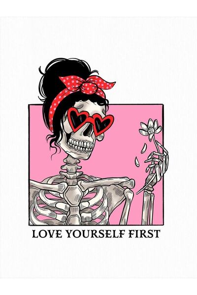 Deocept Salas Boyfriend Oversize T-shirt - Love Yourself First Printed