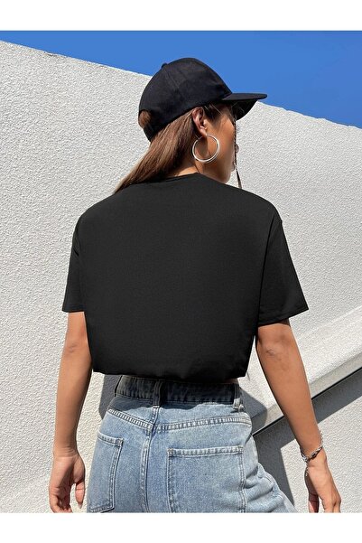 Deocept Crop pentru damă cu imprimeu vultur