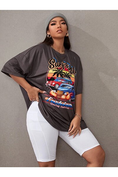 Deocept Фума Oversize футболка з принтом Surf's Up