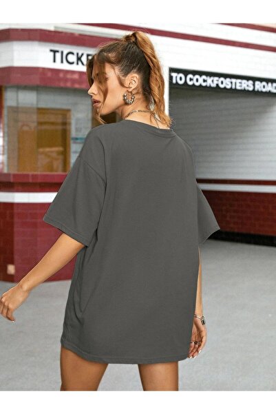 Deocept Фумé Oversize футболка з принтом Lovely Bear