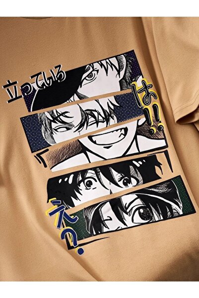 Deocept Ανδρικό μπλουζάκι Casual Boyfirend με στάμπα με θέμα Anime