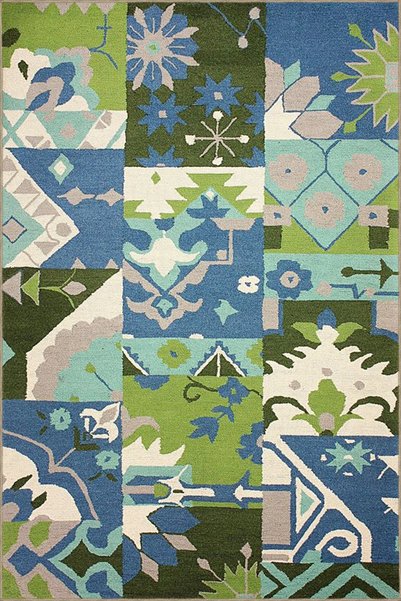 Rugs Modern Halı Geometric Triangle Checkered and Colorful Woven Base Carpet ...