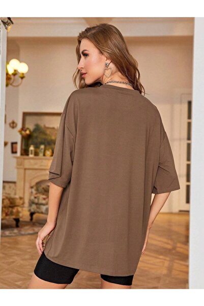 Deocept Απλό Basic Unisex Oversize Salas T-shirt Boyfriend