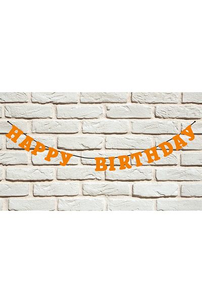 ATAKENT PARTİ Happy Birthday Banner Birthday Writing Set