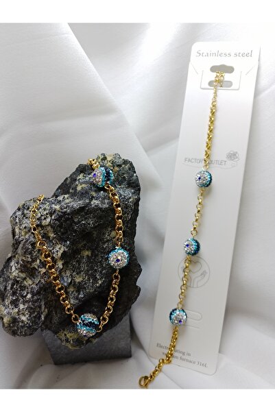 staınless steel NAZAR BONCUKLU BİLEKLİK