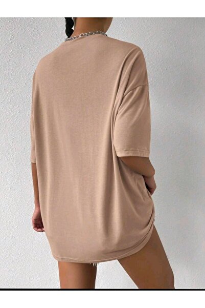 Deocept Γυναικεία Palm Springs U.S.A Printed Oversize Casual T-shirt Boyfriend