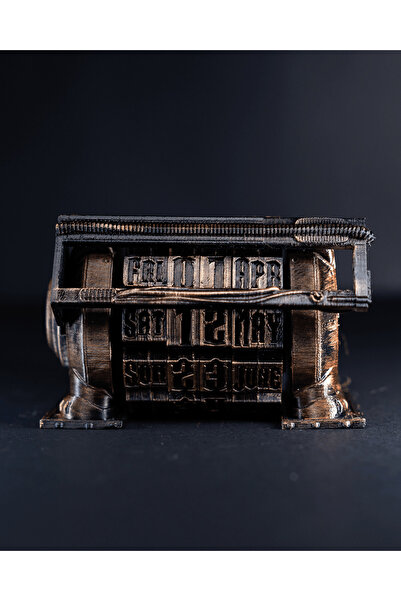 gimto3d Mad Max Takvim Retro Gün Sayacı Masaüstü Dekoratif Obje