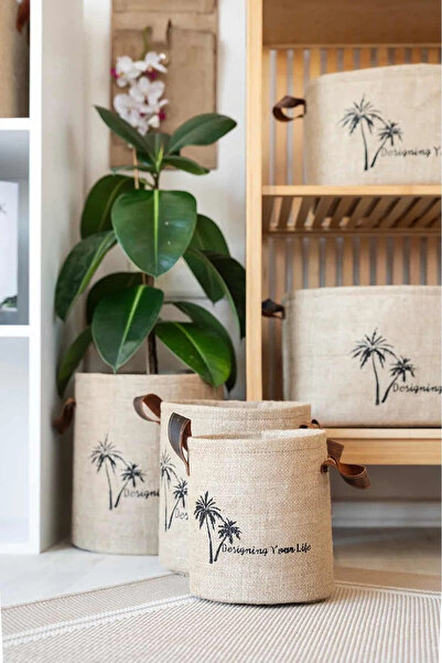 Bages ملابس داخلية من الجوت مقاس 23 × 26 سم - منظم ألعاب غرفة الأطفال، سلة تخ...