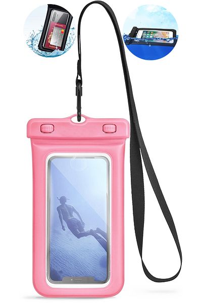 Boldy Waterproof Phone Case Anti-Sinking with Balloons Protective Phone Case Waterproof Phone Case Underwater