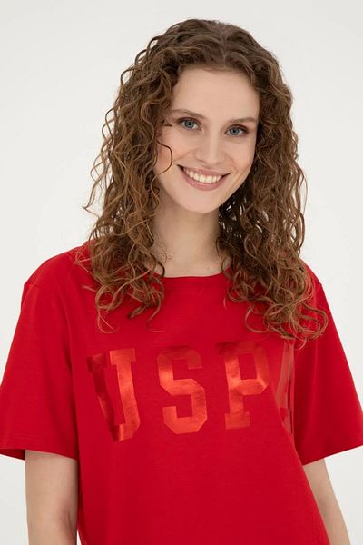 U.S. Polo Assn. Tricou de bază cu gât crew pentru femei G082SZ011.0001804524TEKSPOR