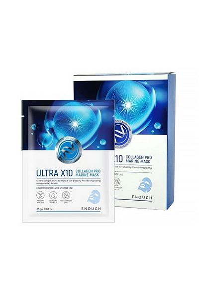 Enough Moisturizing Anti-Wrinkle Sheet Mask Containing Sea Collagen Enough Collagen Pro Marine Mask