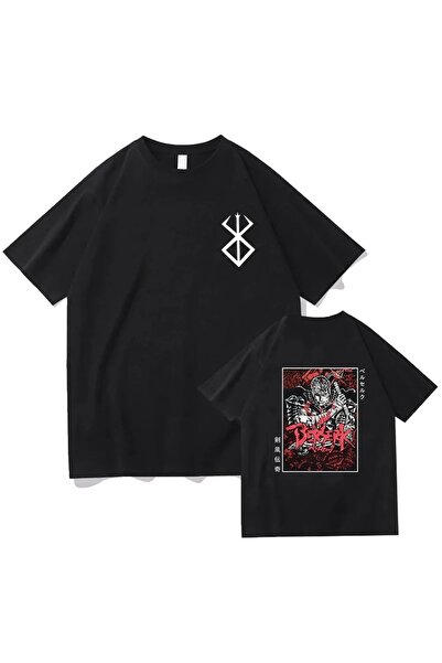 GALASHOP تي شيرت قطني مطبوع عليه Anime Berserk Guts موديل Mod662