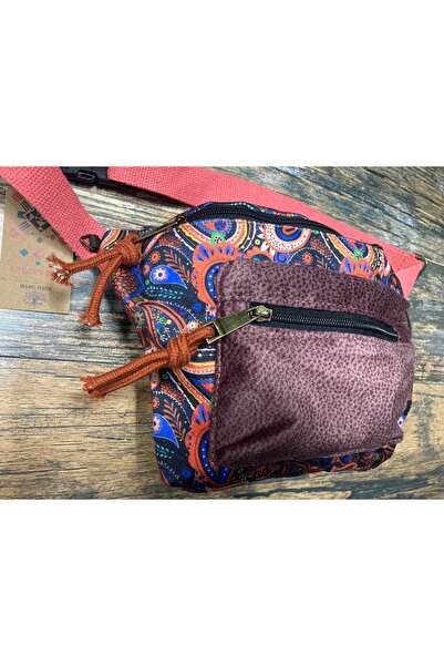 Street Bag Rez Ethnic Authentic Bohemian Waist Bag Daily Travel Usable Large Volume Dried Rose