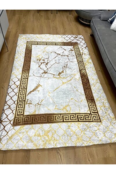 ESPİCAL HOME Elastic Carpet Cover Made of Soft Velvet Fabric