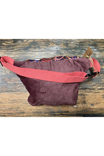 Street Bag Rez Ethnic Authentic Bohemian Waist Bag Daily Travel Usable Large Volume Dried Rose