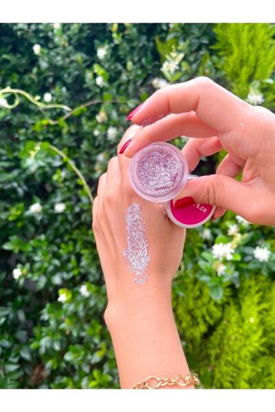 Serashine Pembe Simli Saçaklı Jel Glitter Göz Farı 10 gr - Glitter Göz Farı -...