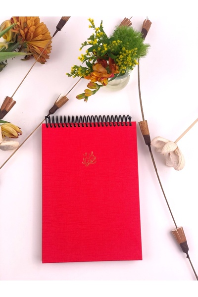 notin paper A5 15x21 Cm Spiralli Çizgili Sert Kapak 100 Yaprak Bloknot Defter