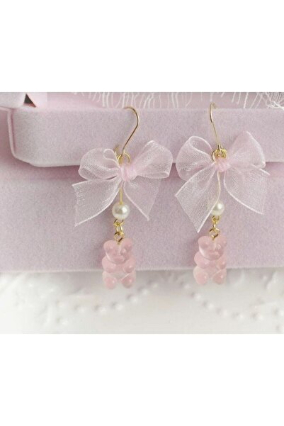 Serashine Fiyonklu Tül Kadın Jelibon Küpe Yeni Sezon