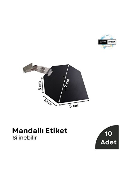 Şeffaf Etiket 10 bucăți de etichetă neagră pentru produse și etichetă de preț pentru atașarea la tablă