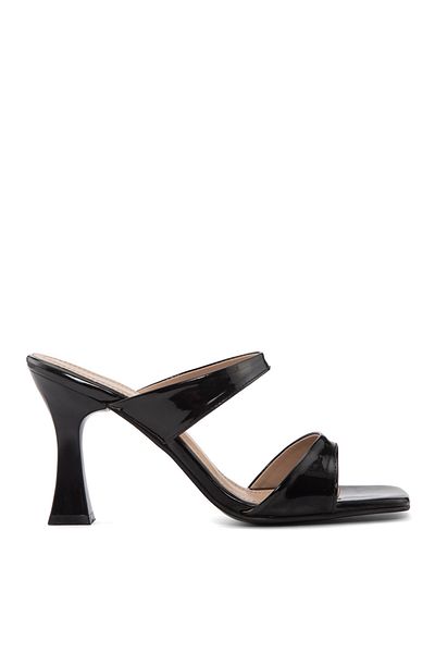 Sole Sisters Papuci cu toc negri - PERCYN