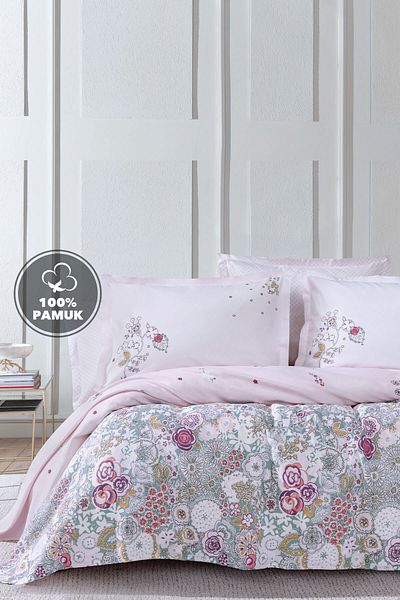 Yataş Torres Single Cotton Pique Set - Light Pink