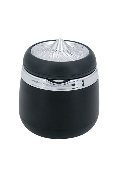 HMNL Araç Içi Işıklı Küllük SİLVER RENK Seramik İçli Kapaklı Araba Küllüğü Ot...