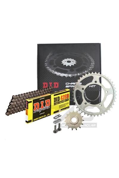 D.I.D Did 428D-Sunstar 2011-2017 Honda CBR 125 R Uyumlu Zincir Dişli Set Çeli...