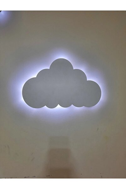 Vegüba Çocuk Genç Yatak Odası Kız&Erkek Bebek Duvar Dekorasyon Bulut Aydınlat...