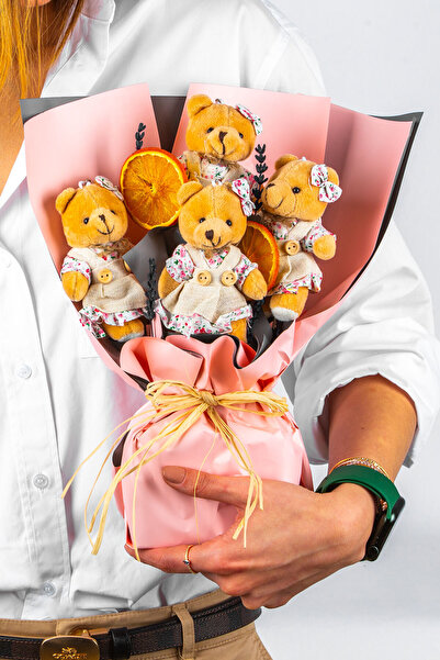 ATÖLYE247 Pembe Ayıcık Buketi